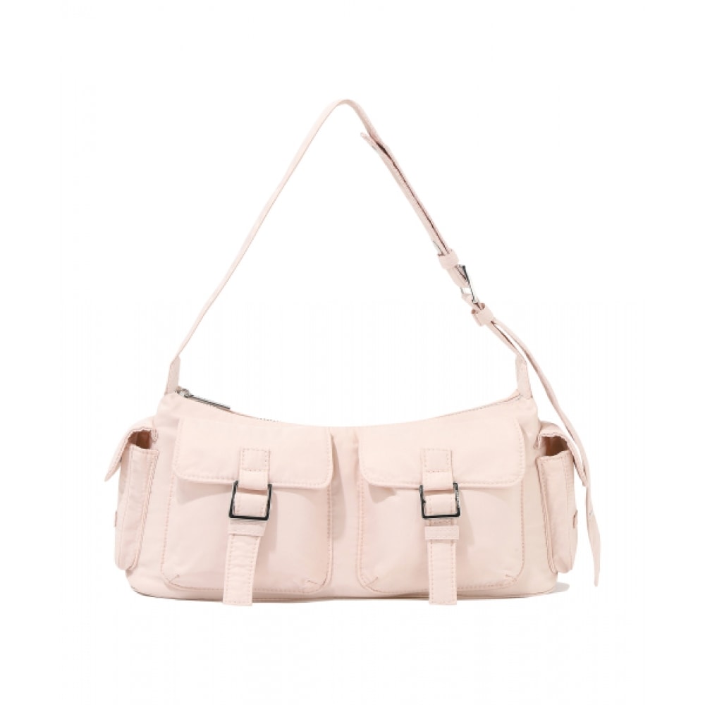 COVERNAT WOMAN クローバーハートグロー 2ポケットショルダーバッグピンク