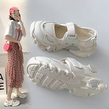 初春/夏 スポーツサンダル 快適 メッシュ 3cm台 厚底 サンダル [2カラー]