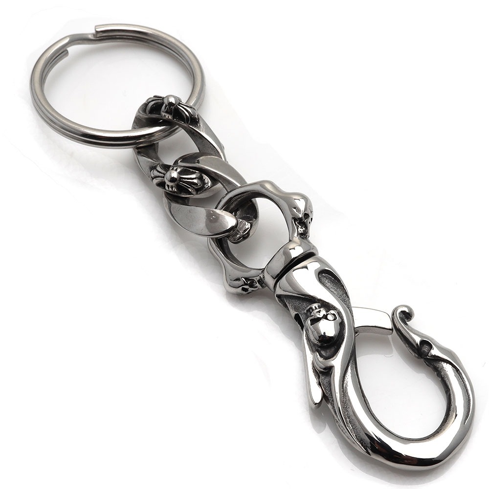 スカルクリップ キーチェーン [z022]