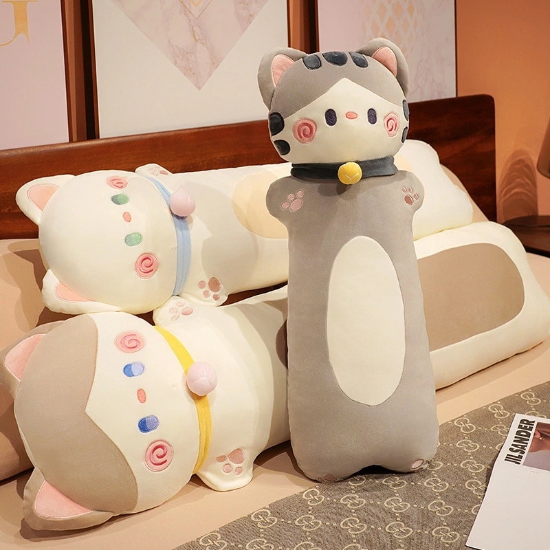 猫ちゃん 柔らかい 抱き枕 ロングスロー枕 ねこ縫い包み 110cm 添い寝 動物 70cm 可愛い 抱きまくら もこもこ クッション 背当たれ 腰枕 うつ伏せクッション 特大 抱き枕 猫おもちゃ 1