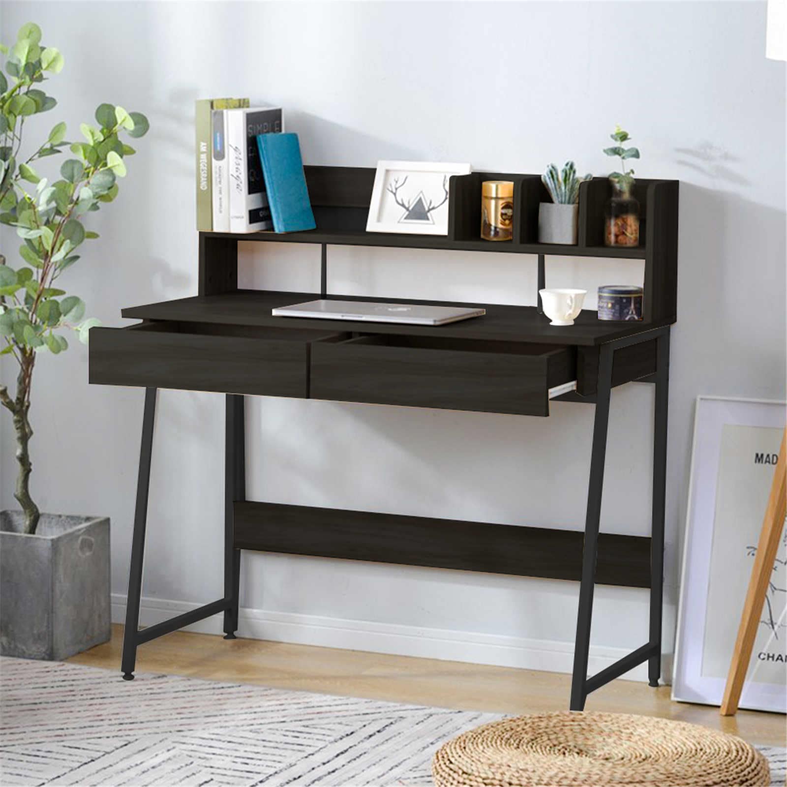 【日本国内出荷-3日で配達】韓国版 ファッション 学習机 パソコンデスク 勉強机 引き出し PCデスク 収納 省スペース リビング学習 子供大人 テレワーク 在宅ワーク リモートワーク DJYC135 12,397円