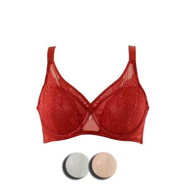 【】胸の浮き上がり防止 CDカップ フルカバレッジ パッド ブラ (VBRB456CD)