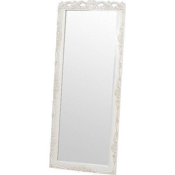 アンティーク調 姿見 ミラー 飾り 立てかけ フォルム 彫刻 鏡 置き鑑 お姫様風 家具 インテリア