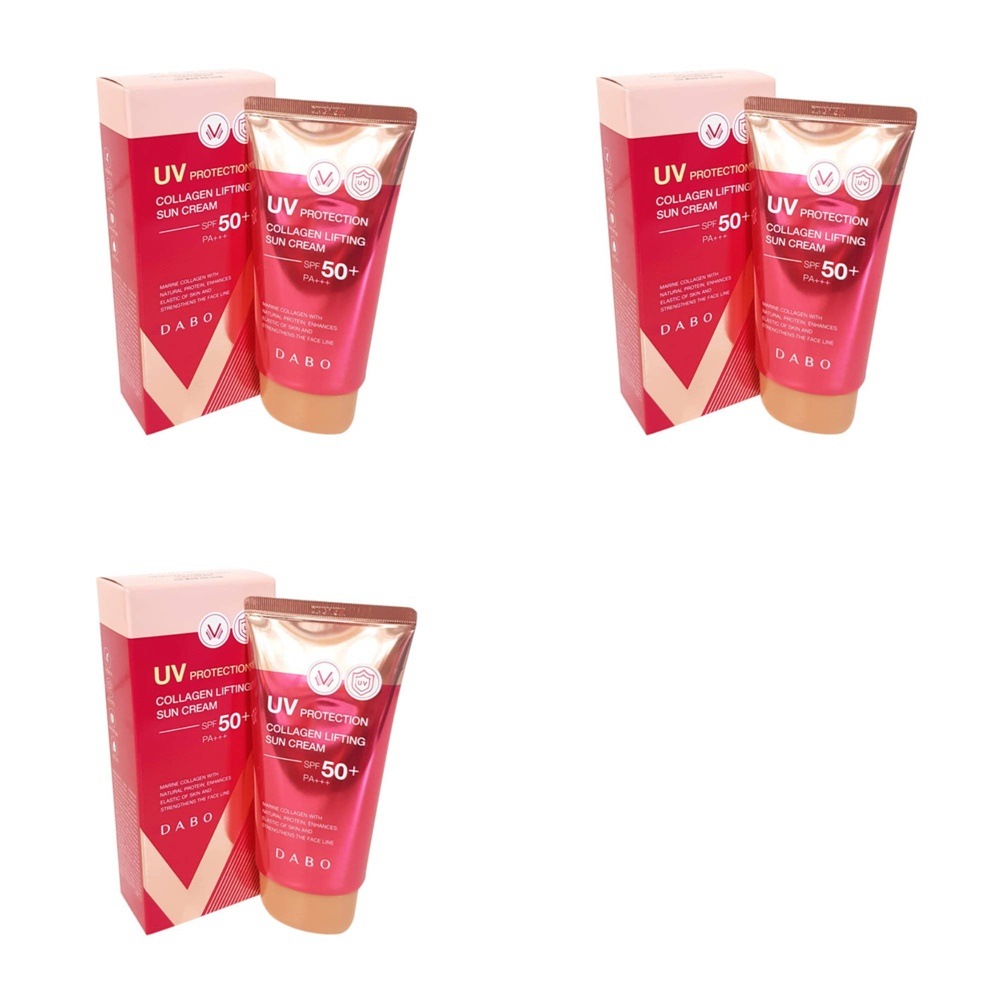 2+1 韓国コスメコラーゲンリフティングサンクリームSPF50 + PA +++ 70ml 必須テム夏季の肌管理 韓国女優Kポップスターの紫外線UV 保護化粧品女性 男性 白くならない 紫外線対策