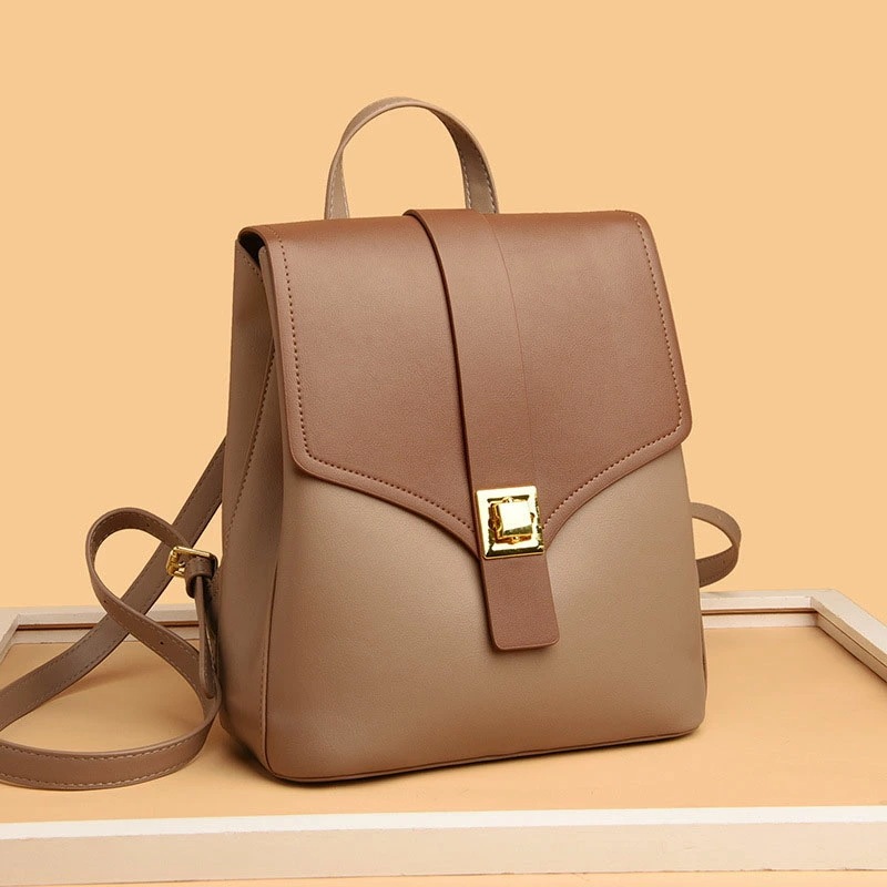 6月の新製品期間限定オファー リュック 配色 レディース ショルダーバッグ 本革 牛革 大容量 バックパック 手提げ 肩掛け 女子 学生 おしゃれ リュックサック バッグ 軽量 旅行 通勤 通学