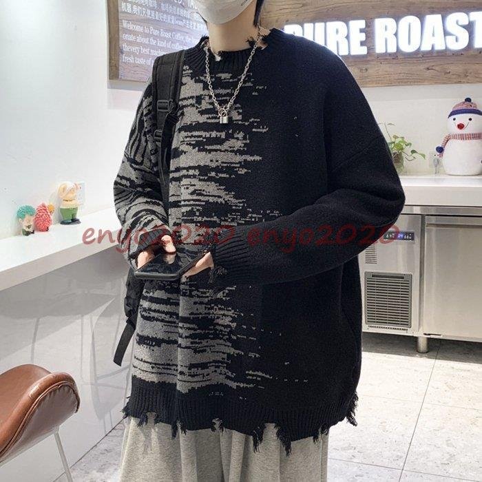 セーター メンズ ニットセーター トップス 柄 オシャレ キレイめ ダメージ カジュアル 通学 大人 秋 冬 春 秋物 防寒 暖かい