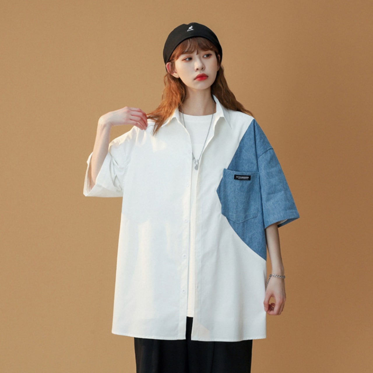 トップス シャツ レディース メンズ 七分袖 袖あり 襟あり 無地 かわいい 大人可愛い きれいめ 大人 おしゃれ お洒落 大人女子 とろみ感 女性用 通勤 お出かけ イベント デート バカンス