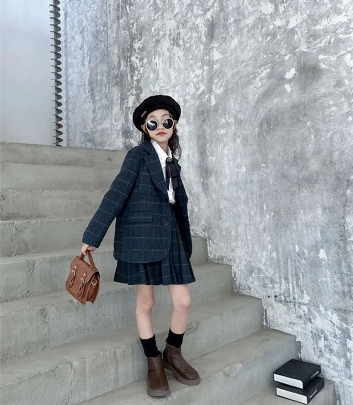 スーツ 入学式 上下 2点セット スーツセット 小学生 制服 フォーマルスーツ 幼稚園 卒業式 ジャケット セットアップ 女の子 スカートスーツ 子供スーツ キッズスーツ プリーツスカート