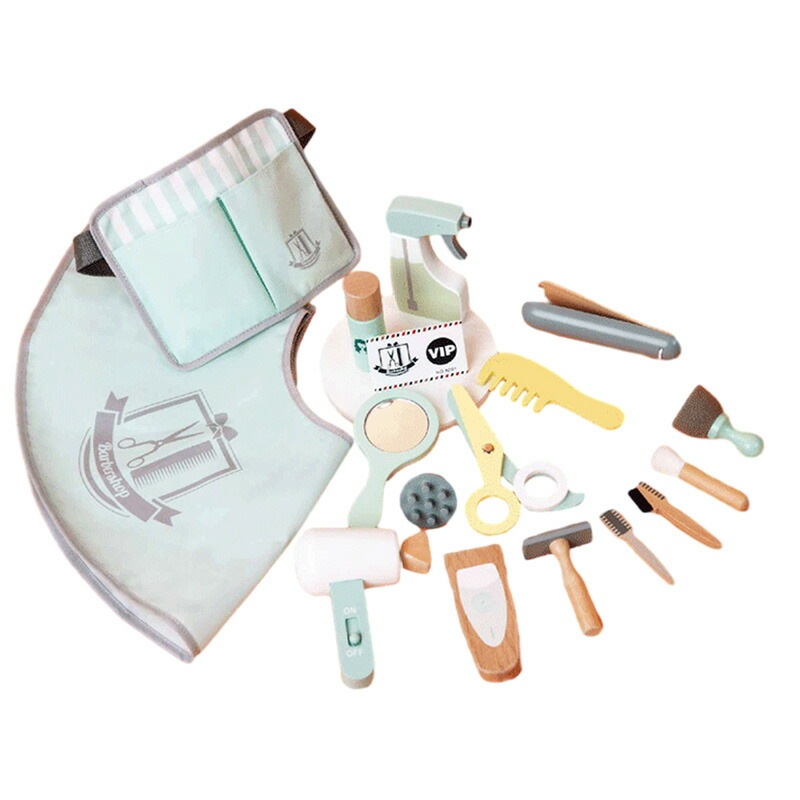 お店屋さんごっこ 美髪師 木製おままごと 美容師さん ヘアメイクおもちゃ ままごと ごっこ遊びトイ
