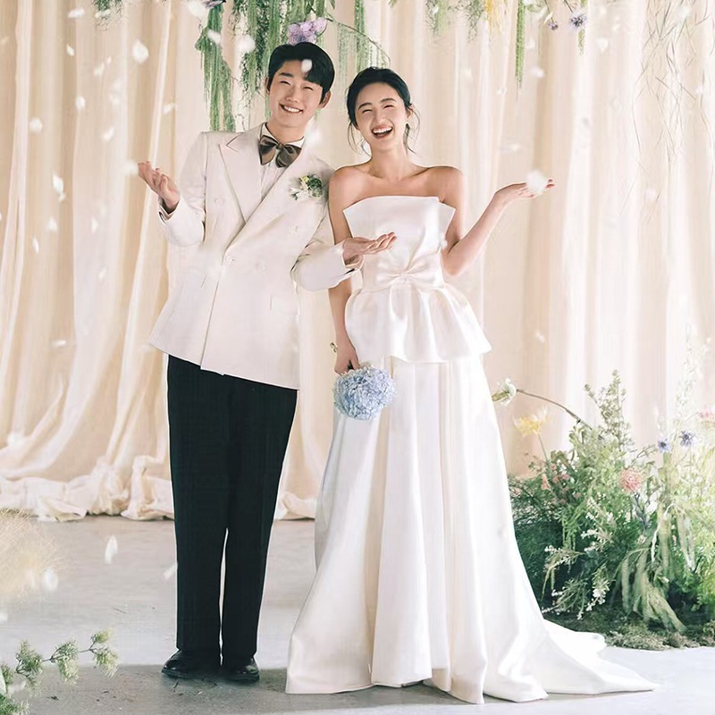 【L.O.V.E】ウェディングドレス 白 結婚式 花嫁 サイズオーダーメイド可能 成人式 お呼ばれ ウェディング 演奏会 二次会 パーティードレス 前撮り ワンピース ロングドレスメガ割