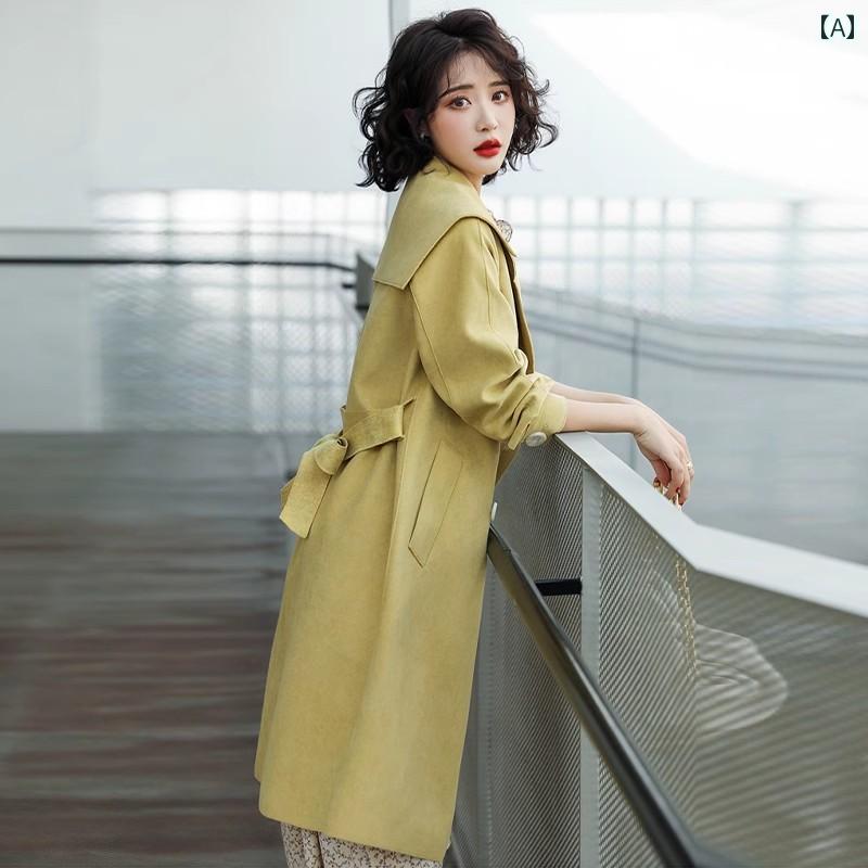レディース 春秋 トレンチコート アウター 婦人服 おしゃれ きれいめ カジュアル イベント 通勤 通学 お呼ばれ ビジネス 衣装 ディナー アップ