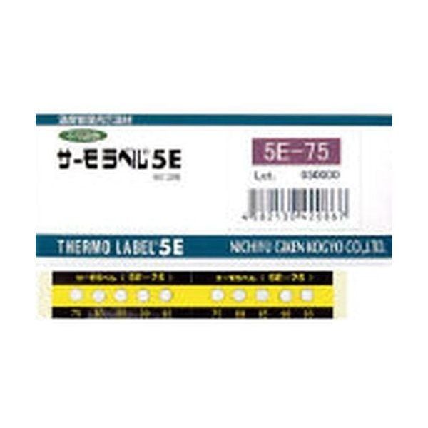 日油技研工業 5E-75 サーモラベル5点表示屋外対応型 不可逆性 75度 メーカー直送