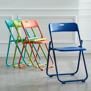 折り畳み椅子ins写真椅子プラスチック椅子家庭用椅子コンピュータ椅子折り畳みベンチトレーニングチェア