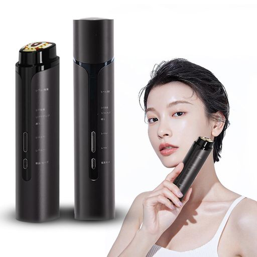 NI ZMIR 美顔器 高周波美顔器 多機能美顔器【最新平型電極ヘッド EMS微電流 RF温熱 超音波振動】RF美顔器 1台多役 3段階レベル 美容器 イオン導入 LED ヘッドIPX7防水 3種類モ