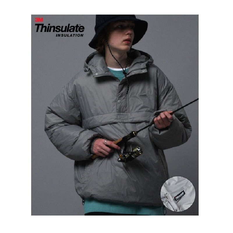 特価 3M THINSULATE 2色 ANORAK/ PADDING BUTTON TRAVELER パーカー