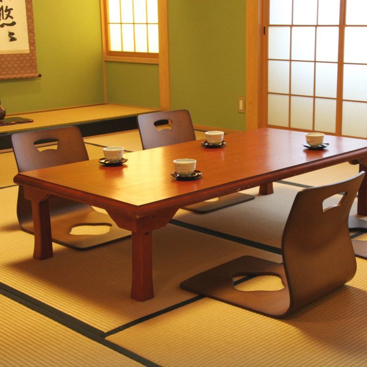 ★日本の職人技★ 座卓テーブル ブラウン 幅150奥行75高さ34cm 座卓テーブル 和室 折りたたみ おしゃれ テーブル