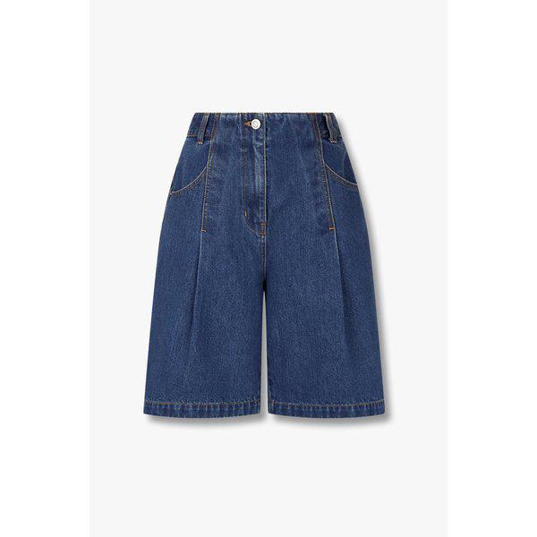 ワンタックハーフデニムパンツ (9105262180)