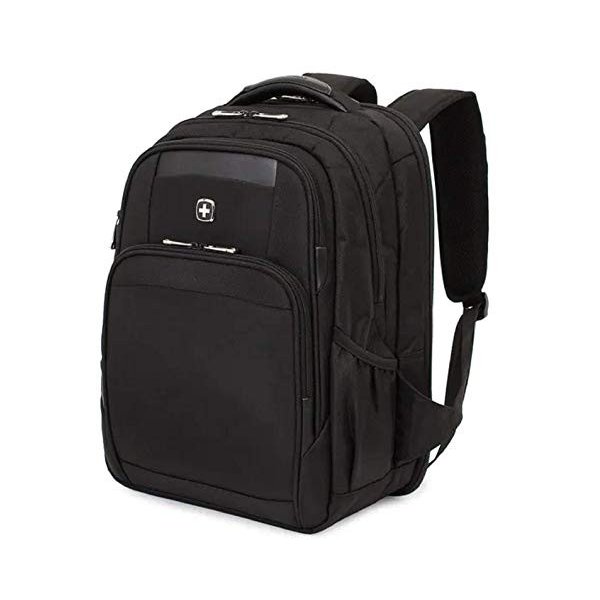 SWISSGEAR 6392 ScanSmart Ultra Premium Large Padded Laptop TSA Friendly Backpack - Black on Black 並行