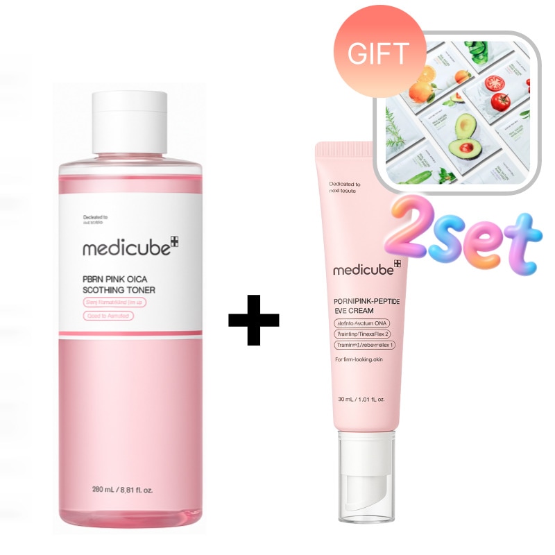 PDRNピンクシカスージングトナー250ml+PDRNピンクペプチドアイクリーム30ml.保湿.ハリ.目元ケア.毛穴ケア.うるおい.低刺激.敏感肌OK.韓国コスメ.スキンケア.エイジングケア.べたつか