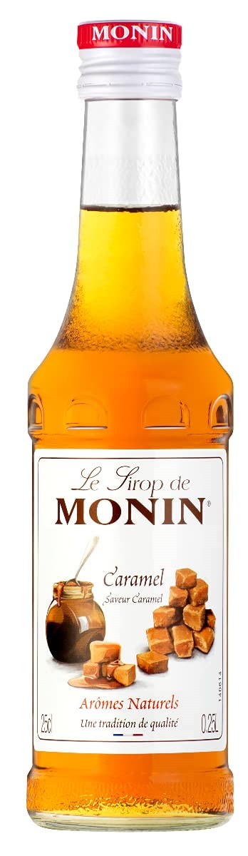 他サイト： MONIN(モナン) キャラメル シロップ 【プロ バリスタ と バーテンダー に愛される コーヒー/カクテル の ノンアルコール割り材】【常温保存】250ミリリットル (x 1)の商品画像