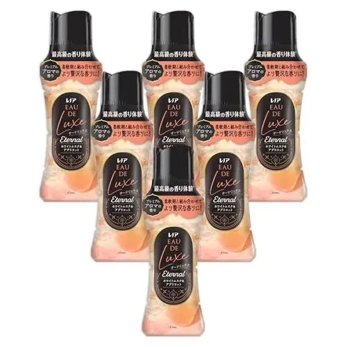 レノア オードリュクス [新モデル] Eternal お洗濯の香り付けビーズ ホワイトムスク&アプリコットの香り 本体 470mL×6本 [ケー