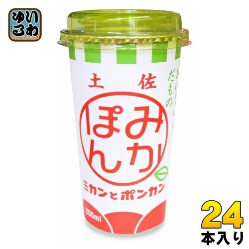 高知アイス みかぽん 200ml カップ 24本 (12本入×2 まとめ買い) 果汁飲料