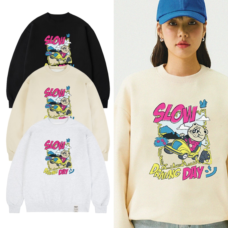 [UNISEX]SLOW DRIVING DAY MAN TO MAN_3color 5,121円