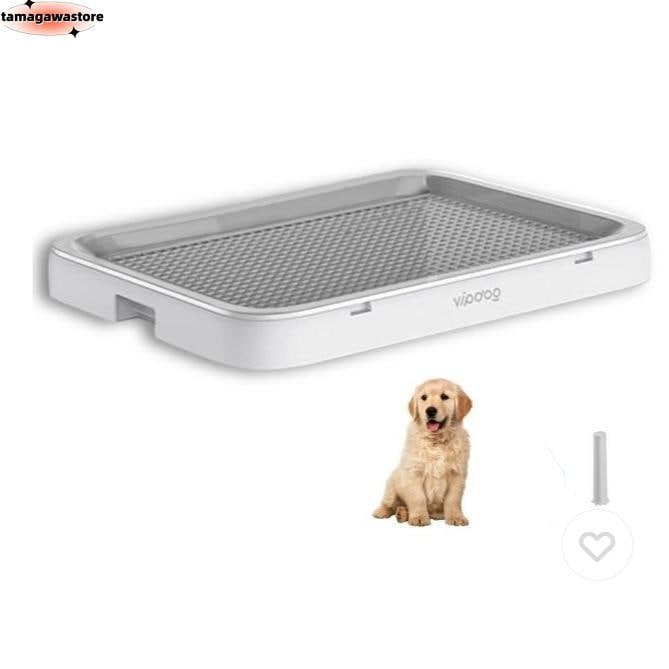 即納あり犬 トイレトレー ワイド メッシュ 犬用トイレ レギュラー おしゃれ ステップトレー お手入れ簡単 いたずら防止 ドッグトレー 大型 グレー 65x49x5cm