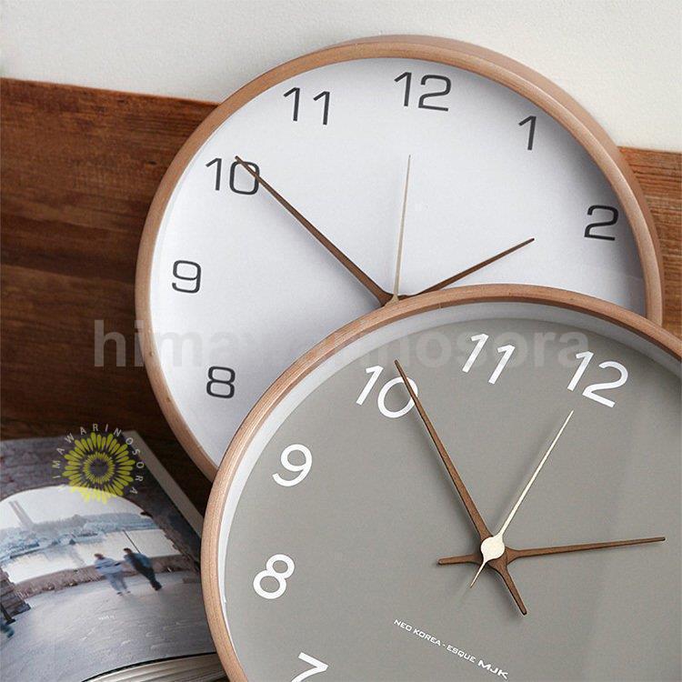 壁掛け時計 掛け時計 オシャレ 木製 デジタル 静音 ナチュラル モダン 非 シンプル 大きい 連続 秒針 静か お中元 ギフト 6,617円