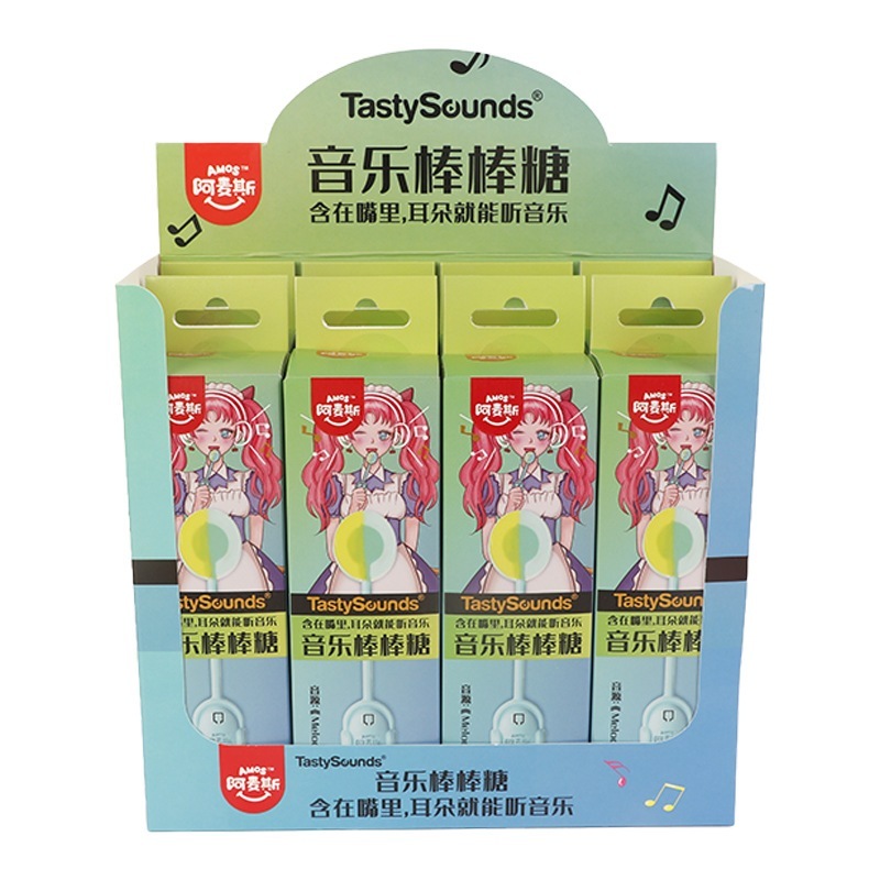 アミューズ音楽スティックキャンディアイデアキャンディ海塩レモン味音楽（Meiody）12g*8本入り1箱