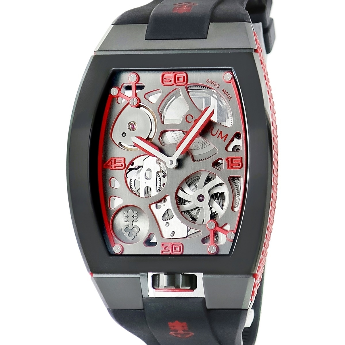 ラボ01 410.100.95/F371 AR01 自動巻き メンズ 未使用 黒 DLC加工 赤 スケルトン トノウ チタン 限定 3年保証