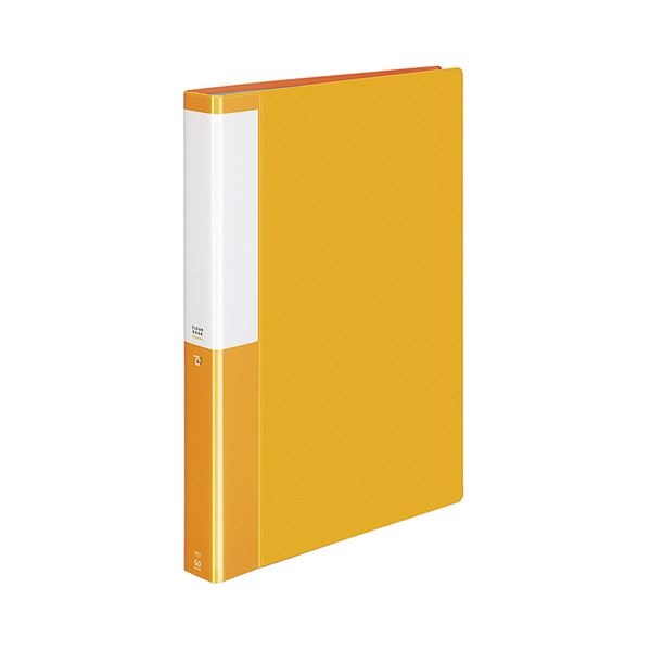 (まとめ) コクヨ クリヤーブック(クリアブック)(POSITY) 固定式 A4タテ 60ポケット 背幅35mm オレンジ P3ラ-L60NYR 1冊 (×10セット)