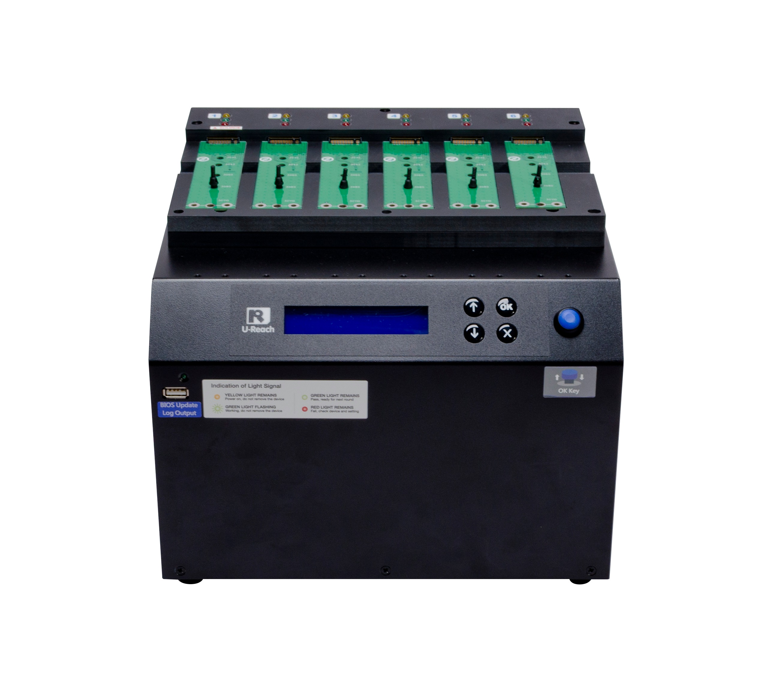 NV-BMシリーズ：6ポート M.2/U.2 & U.3 NVMe/SATA デュプリケーター NV-BM600