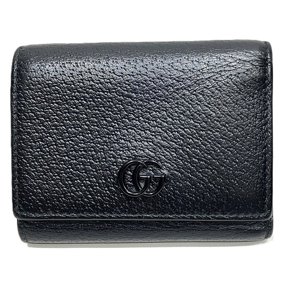 グッチ GGマーモント ミニウォレット 722732 3つ折り財布 レディース 【中古】