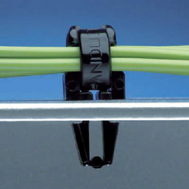 パンドウイット　押し込み型固定具 耐候性黒　PM2H25M0 (1袋1000個)