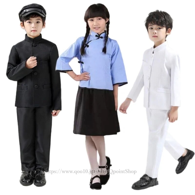 学生服コスプレ帽子付き子供キッズメンズ男性上下セット100cm-180cm制服高校生コスプレ衣装コスチューム