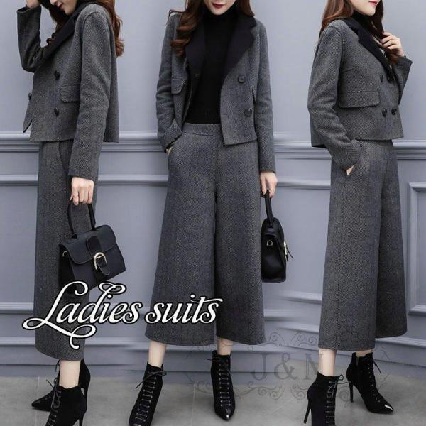 パンツスーツ レディース 50代 卒業式 服 母 セットアップ 40代 おしゃれ ママ長袖 卒園式 入学式 ジャケット 通勤 OL 母親 入学式 2点セット