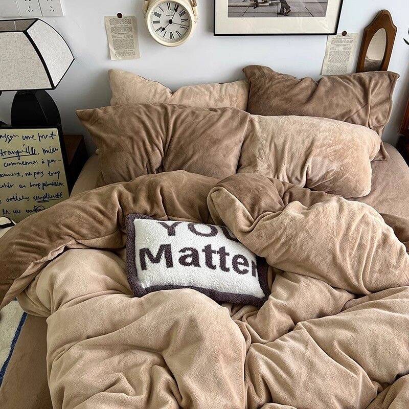 布団カバー ベッドカバー 冬用 抗菌防臭 毛布 暖かい 厚手 ダブルサイズ 掛け布団カバー 洗える 寝具 ベッド用品 プレゼント シングル セミダブル ダブル 韓国ファッション