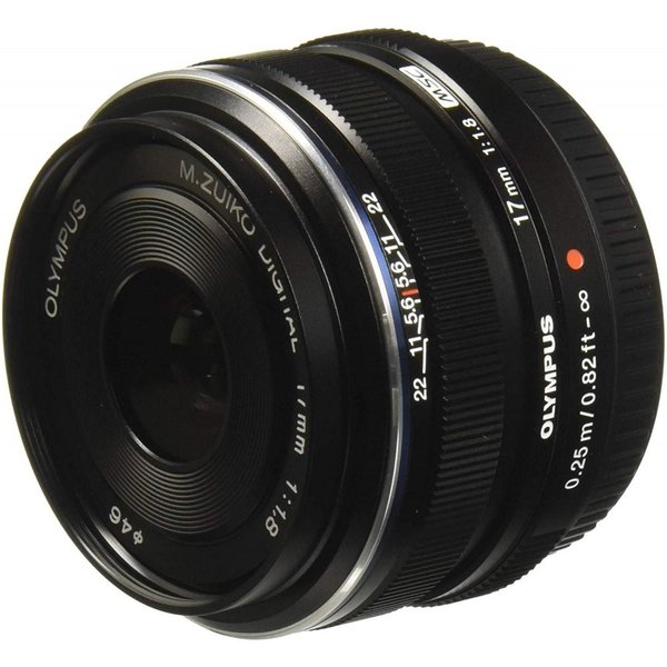 【中古】オリンパス OLYMPUS 単焦点レンズ M.ZUIKO DIGITAL 17mm F1.8 ブラック