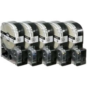 キングジム テプラ PROテープ/ラベルライター用テープ (幅：12mm) 5個入り ロングタイプ SS12KL-5 ホワイト(白) 7,160円