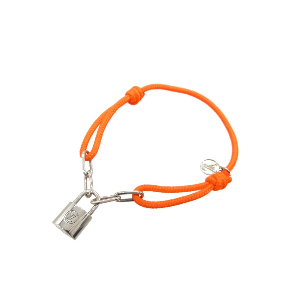 新品同様 コード ブレスレット ブラスレ ロックイット C90257 ブレスレット シルバー925/シルバー925 オレンジ LV 0573【中古】 レディース