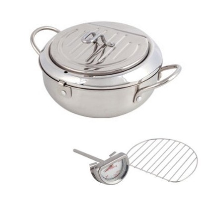 Iple IH ステンレス揚げ鍋20cm/キッチン用品/クックウェア/ポット/誘導/中国