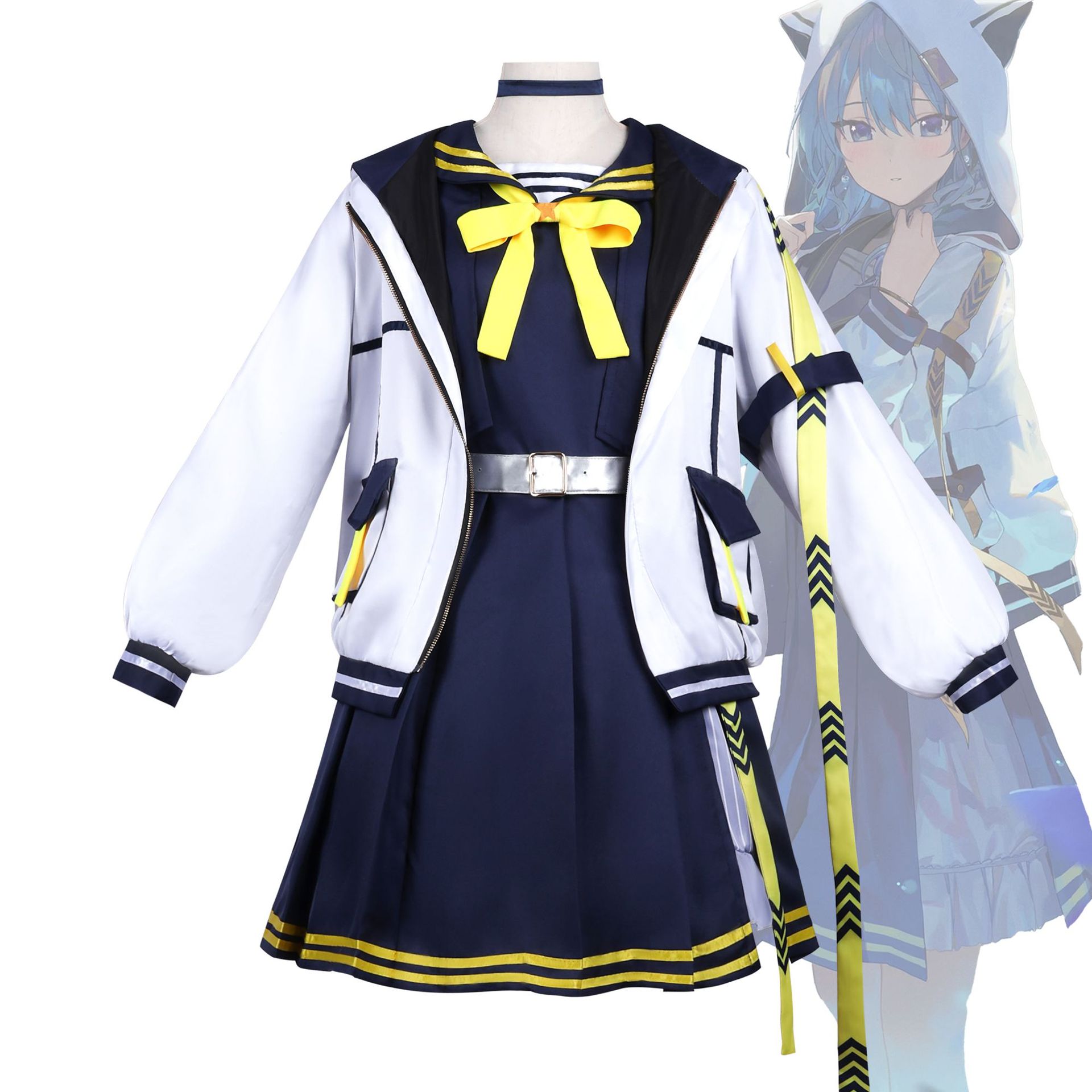二次元アニメ服女性ホロライブVtuberバーチャルキャスタースターストリートコメットコスプレ衣装