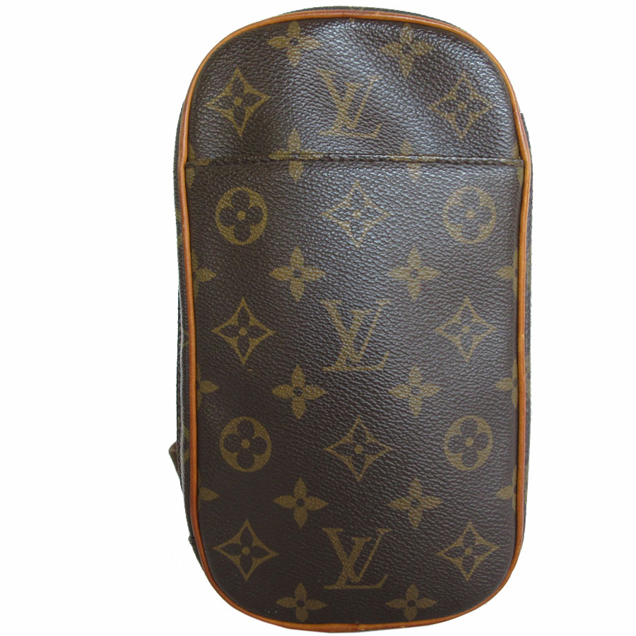 ルイ ヴィトン LOUIS VUITTON ボディバッグ モノグラム ポシェット ガンジュ モノグラムキャンバス ブラウン ユニセックス M51870 s0205i