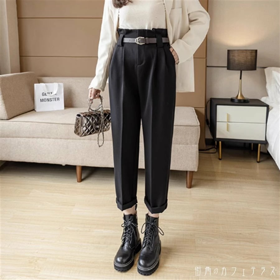 テーパードパンツ 2色 ロング マキシ ポケット ハイウエスト 薄手生地 かわいい 大人可愛い 大人女子 綺麗 シンプル カジュアル 大人 上品 おしゃれ お洒落 こなれ感 ラフ エレガント コンサバ