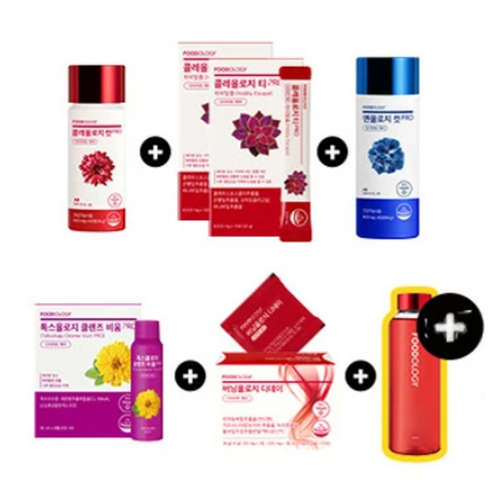 韓国で大人気ソヒョンオススメの寝ながらダイエット成功するお得な1ヶ月セット【クレオロジー×1・クレオロジーティー×2・マノオレジー×1・バニングオロジー×1・トキソロジークレンズ×1】