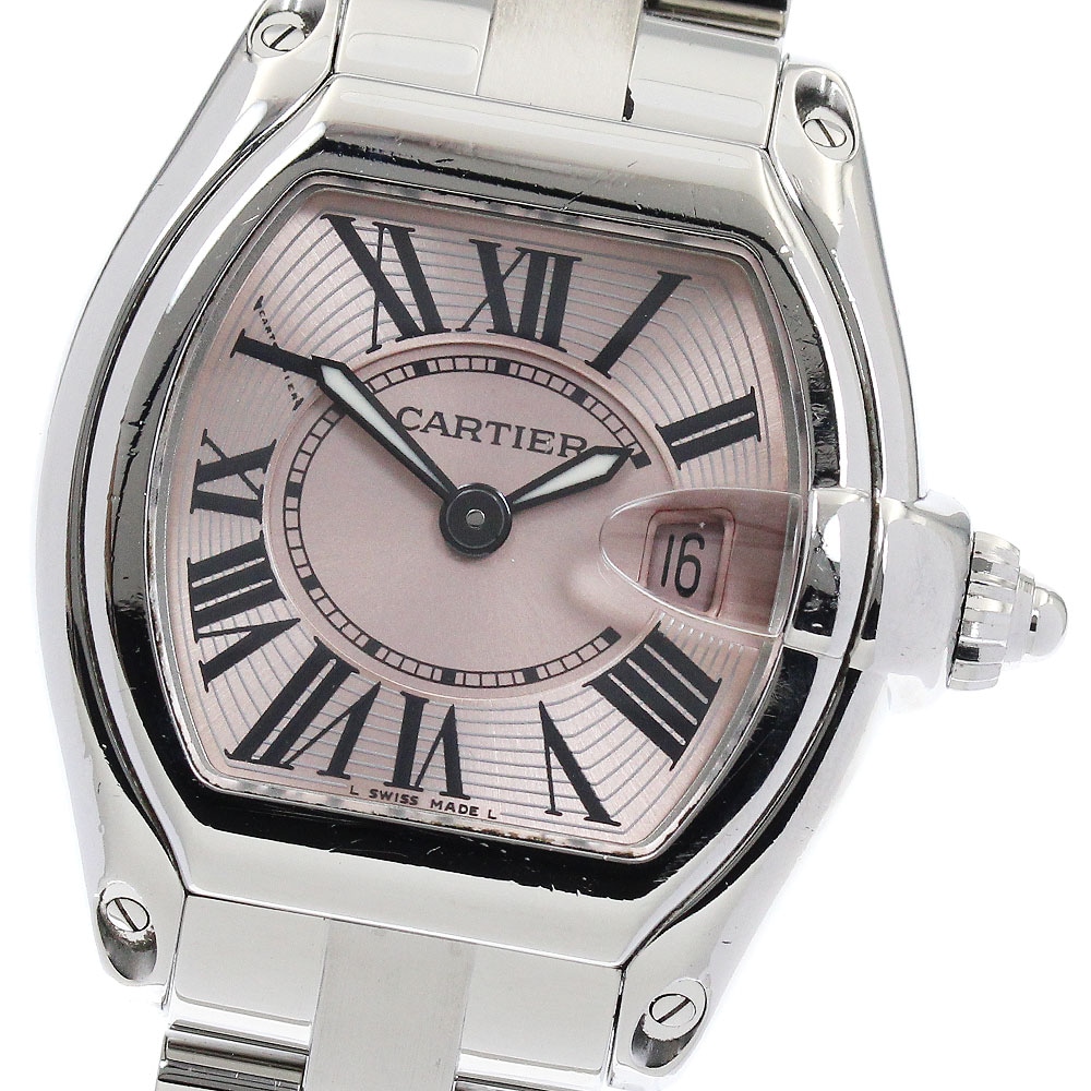 カルティエ CARTIER W62017V3 ロードスター SM デイト クォーツ レディース _881598【中古】