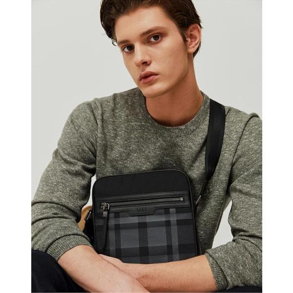 [25FW] [クロスバッグ] [TAUNTON] [トントン] ブラック ヘリテージ チェックパターン DBBA5FE01BK