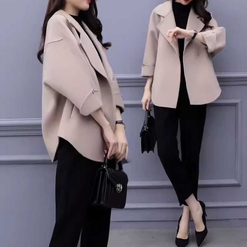 セットアップ ジャケット スラックスパンツ ジャケパンスタイル 長袖 スリム スマート デザイン ボタン 美ライン 2点セット ツーピース お得 2点セット カラバリ スタイルアップ リラックス