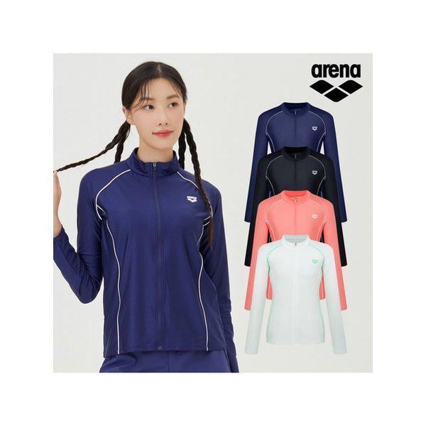 アクティブ リラックスフィット ジップアップ ラッシュガード 色選択1 A4BL1QR48